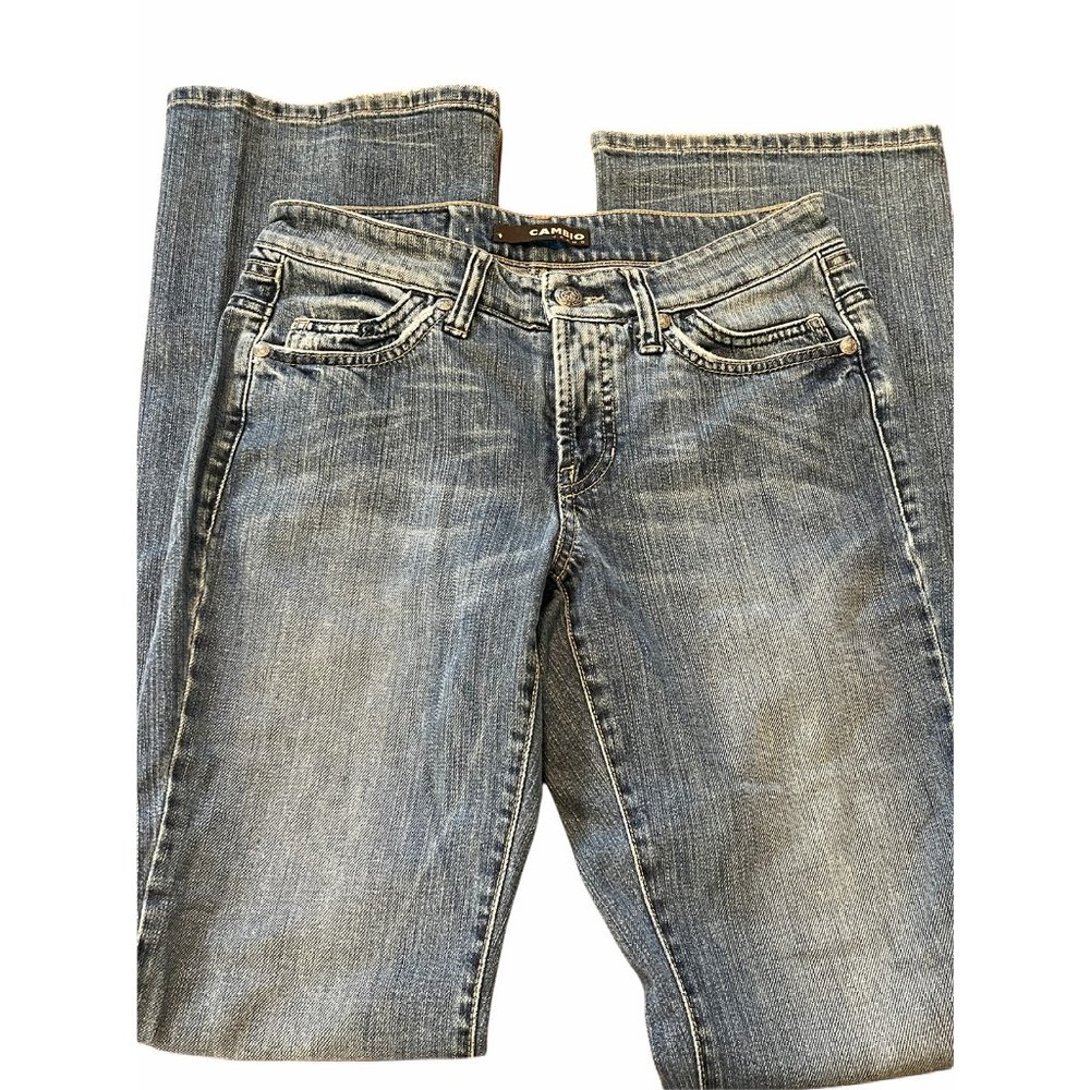 Cambio Jeans Blue Bootcut Flare light distressing